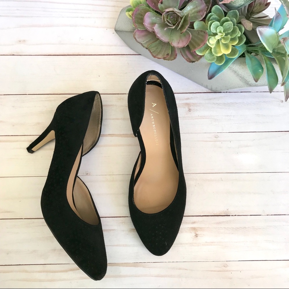 EUC Anthropologie Lasercut Heels. Size 7